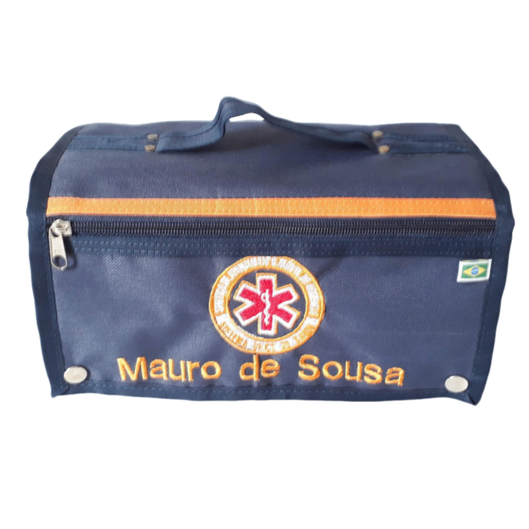 Rolokit Marinho, Logo SAMU, detalhe Laranja + Seu Nome