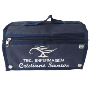 Rolokit Marinho Téc. Enfermagem, Logo Enfermagem + Seu Nome